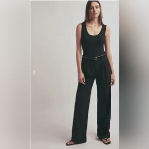 Favorite Daughter Black Wide-Leg Trousers